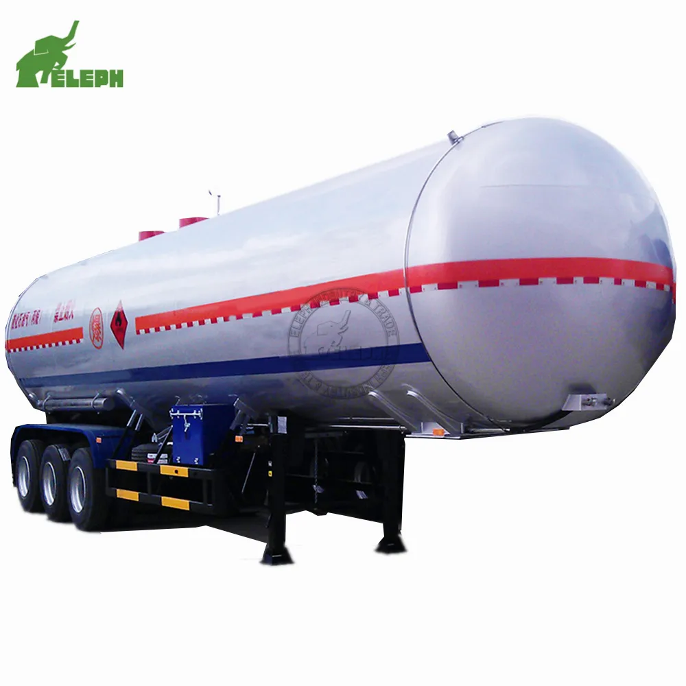 液体プロパンガスLPG、ブタン、プロパンガス貯蔵/輸送タンクセミトレーラー