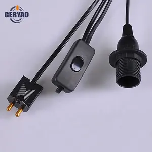 Personalizado suporte da lâmpada plugue do cabo de alimentação com interruptor e E14 Sueco