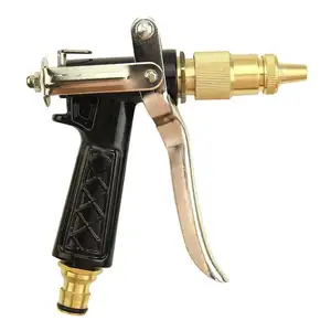 High Pressure Water Gun Wash Spray Car Brass Hose Nozzle Sprayer Head Metal