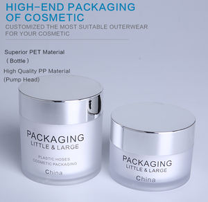 Nouveau design transparent mat petit cosmétique blanc en plastique pots en pet - Product Image 3