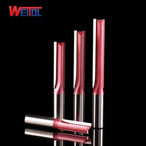 Weitol Technische verlengen straight bit tweesnijdend straight slot frees/houtbewerking snijgereedschap