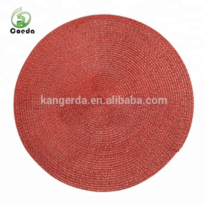 Shine ronde <span class=keywords><strong>metallic</strong></span> goud kerst placemat - Product Image 2