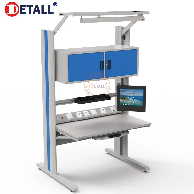 Detall móvil ajustable estación de trabajo Con ajustable de pie