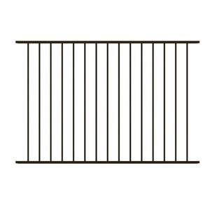 Factory Fabricate Powder Coated Black Galvanized Pressed Living Area Lattice Aluminum <strong>Fence</strong> Spear Top on <strong>Slope</strong> - Product Image 3