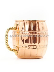Copper <b>Mugs</b> for Vodka and Moscow Mule Bar Drinkware Accessories for Serving Mules and Vodkas - Product Image 2
