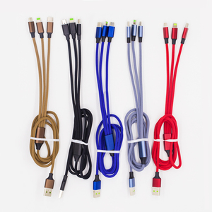 Vaquero Micro tipo C 8 Pin datos teléfono móvil USB cargador 3 en 1 Cable de carga - Product Image 6