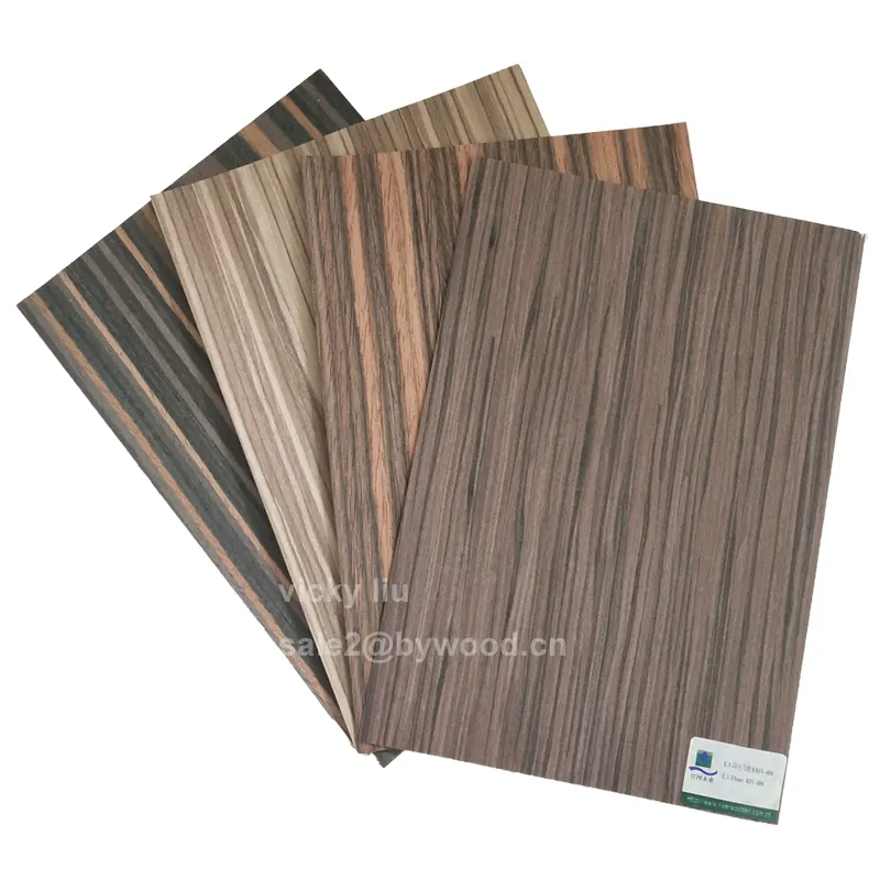 Furniture surface cover veneer recon Indonesia ebony wood veneers