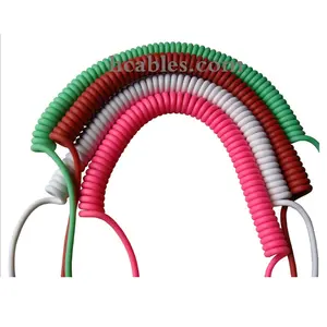 Câble en spirale TPU, longueur de 0,75mm, à bobine, en PVC, approuvé CE
