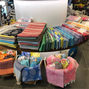 Wholesale 100% Cotton Quick Dry Turkish Peshtemal <strong>Hammam</strong> Beach <strong>Towel</strong> with Tassels - Product Image 6