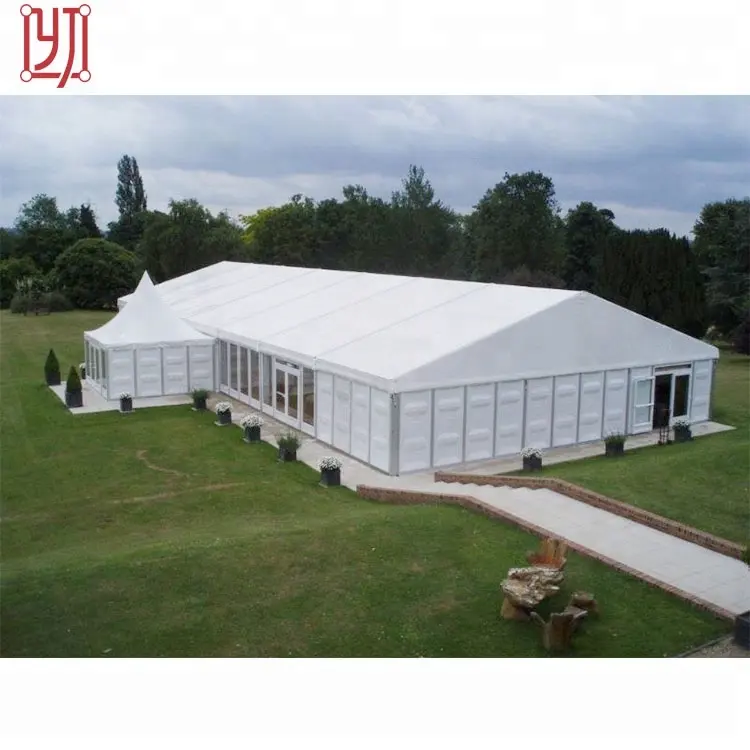 50M Rộng 500 Người Ngoài Trời Nhôm Pvc Wedding Marquee Lều Để Bán