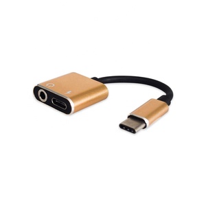 2 trong 1 Loại C <span class=keywords><strong>Adapter</strong></span> Tai Nghe 3.5mm Jack Âm Thanh và Bộ Sạc Kết Nối - Product Image 3