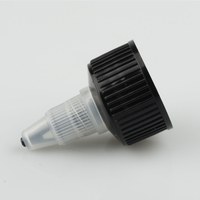 Bouchon à visser noir pour bouteille 20mm 24mm 28mm, avec traitement de finition du col 20-410 24-410 28-410