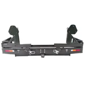 Top Quality OEM rear bumper 4x4 offroad bull bar with spare tire mount for SAFARI NEW PATROL Y62