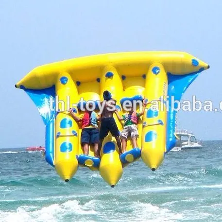 Usado comercial inflável banana boat/peixe voador inflável banana boat para venda