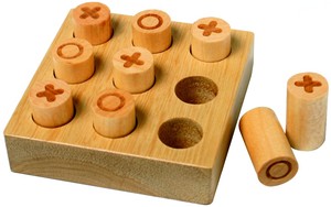 <strong>Mini</strong> Wooden <strong>Tic</strong> <strong>Tac</strong> Toe Table Game Portable Travel Board Game Family Party Interactive Puzzle Toy for Kids Adults - Product Image 3