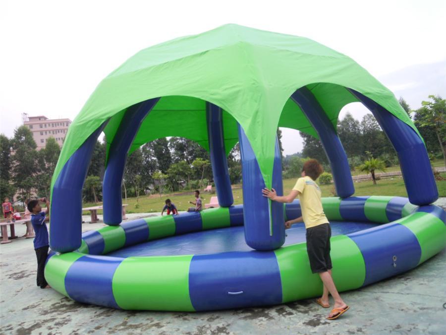 надувные покрытия бассейна вода