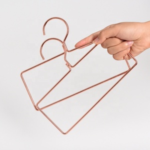 Miễn phí mẫu 551-2G ins rèn sắt quảng trường kim loại móc áo vàng cho khăn quần áo khăn - Product Image 4