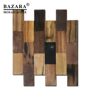 Mare di legno vecchia nave riciclare tessere di mosaico uso per la decorazione della casa - Product Image 4