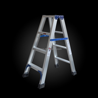 Outil à main 150KG ménage 4 étapes pliant Loft grenier en aluminium escalier échelle pour atelier