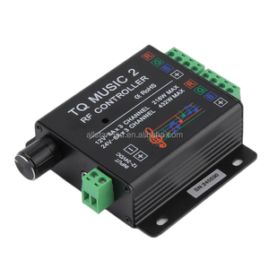 DC12V 24V RVB <span class=keywords><strong>LED</strong></span> RF contrôleur de Musique Son contrôleur Contrôleur <span class=keywords><strong>Audio</strong></span> 18A 3 Canaux TQ Musique 2 pour SMD 3528 5050 5630 Bande