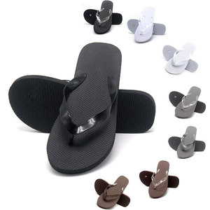 Barato al por mayor promoción china pe transparente flip flop zapatilla básica llano blanco a granel de pvc flip flops - Product Image 1