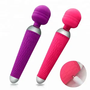 USB ricaricabile potente clitoride orale che vibra i giocattoli di massaggio del sesso per adulti masturbazione femminile G Spot AV Wand vibratore per donna