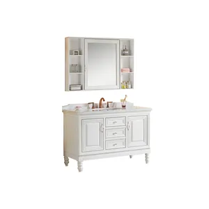 KQ-8010 Modern masif ahşap banyo dolabı vanity