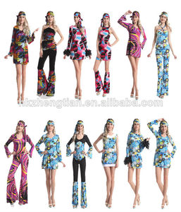 2014 las ventas caliente traje de las señoras <span class=keywords><strong>vestido</strong></span> de lujo hasta glee animadora 20s flapper 70s retro feliz de halloween - Product Image 6