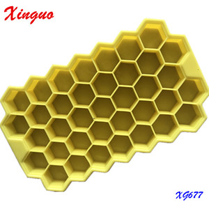 Sampel gratis pabrik 677 cetakan <span class=keywords><strong>resin</strong></span> silikon bentuk sarang lebah 37 lubang cetakan cokelat silikon cetakan es kubus cetakan silikon - Product Image 5