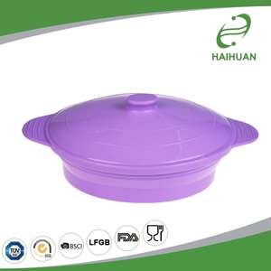 Olla de <span class=keywords><strong>silicona</strong></span> plegable para alimentos y verduras, vaporizador de <span class=keywords><strong>microondas</strong></span> de grado alimenticio, la mejor oferta - Product Image 6
