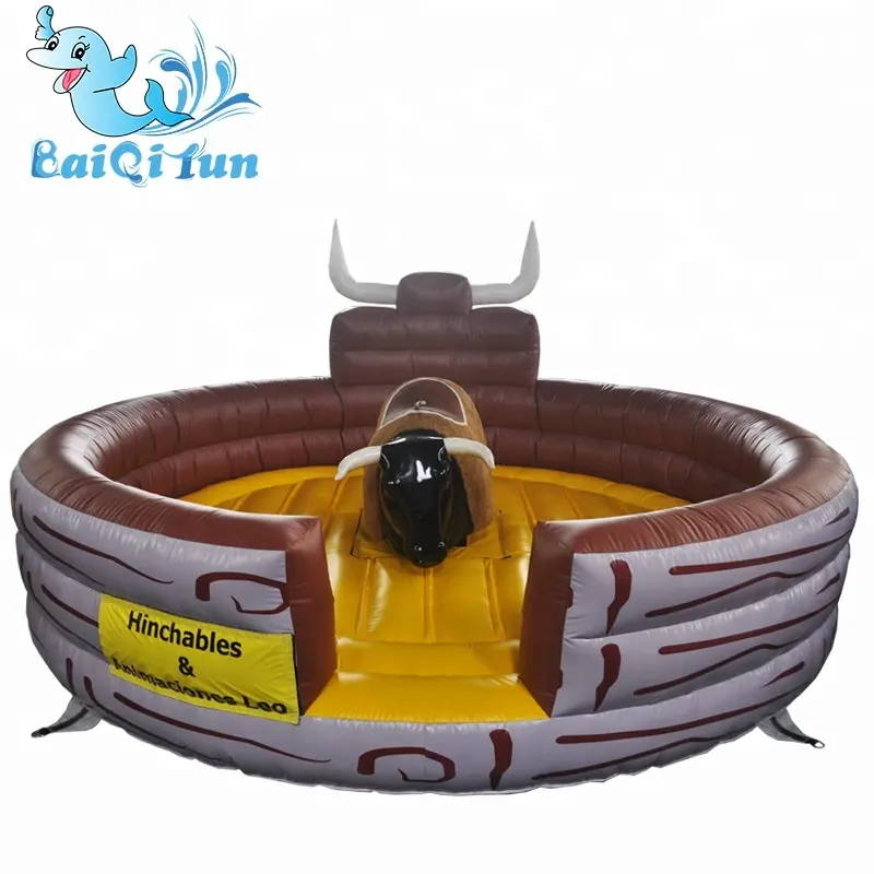 Crazy ride mechanical redeo bull inflatable mechanical bull for sale