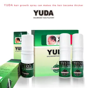 YUDA huile de croissance des cheveux Chinois Meilleur traitement de perte de cheveux D'OEM 60 ML * 3 bouteilles à base de plantes YUDA spray De croissance de Cheveux