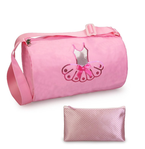 Filles personnalisées de gymnastique de sport en plein air sac à bandoulière danse sac polochon avec petite pochette - Product Image 1