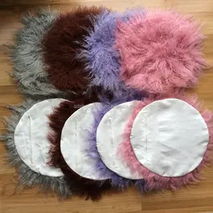 tibetan genuine pillows cover bed sheep fur pillows plush cover long hair pillows