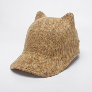 Gorras deportivas <span class=keywords><strong>de</strong></span> béisbol con orejas <span class=keywords><strong>de</strong></span> gato <span class=keywords><strong>de</strong></span> Color sólido para mujer - Product Image 3