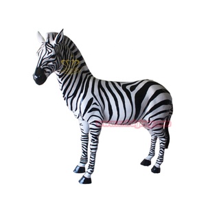 Diseño personalizado resina artesanía arte escultura al aire libre jardín calle paisaje decoración Pascua Animal <span class=keywords><strong>cebra</strong></span> estatua pintura técnica - Product Image 2