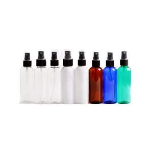 100ml âmbar branco azul verde claro cosméticos dispensador garrafa de spray de plástico PET