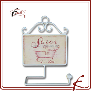 Drôle accrocher <span class=keywords><strong>porcelaine</strong></span> avec de fer porte <span class=keywords><strong>papier</strong></span> toilette - Product Image 3