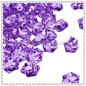 Romantic Decorative Wedding Purple Acrylic Table Nuggets