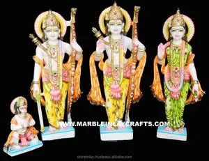 भारतीय भगवान संगमरमर मकराना रैम दरबार मूर्तियों