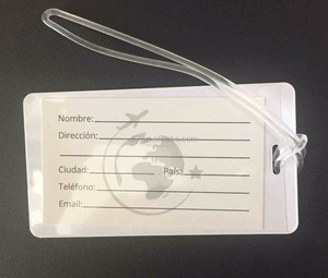 Costomized PVC signature voyage en plastique accrocher Bagages <span class=keywords><strong>Tag</strong></span> - Product Image 6