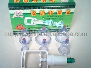 Basal vacío chino Cupping terapia Set 6 tazas con acupuntura cupping - Product Image 2