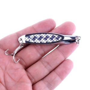 Leurre métallique de type cuillère avec anneau <span class=keywords><strong>fendu</strong></span> en fer, appât artificiel de haute qualité idéal pour la pêche au bar ou au brochet, 7CM, 21G - Product Image 4