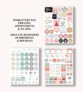 Fogli adesivi personalizzati <span class=keywords><strong>A5</strong></span> Happy Planner per agenda giornaliera settimanale Planner Planner accessori pianificazione adesivi decorativi - Product Image 3