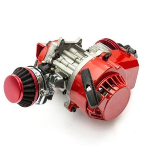 Motor de <span class=keywords><strong>Carreras</strong></span> de 49cc y 2 Tiempos Refrigerado por Aire para Minimoto, Quad y Moto de Cross en Rojo - Product Image 2
