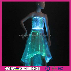 serata neve illuminazione a led bianco abiti da damigella - Product Image 5