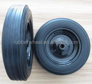 Roues de tondeuse à gazon 14x3.5-8 Roue en caoutchouc massif pour bétonnière - Product Image 3