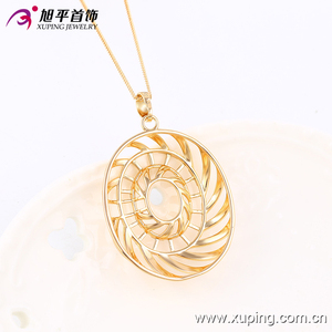 Bộ Trang Sức Hai Món Mạ Vàng 18K Hình Bầu Dục Phổ Biến Thiết Kế Đặc Biệt Thân Thiện Với Môi Trường 63668 Xuping - Product Image 3