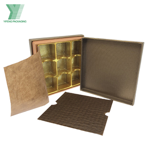 Boîte <span class=keywords><strong>cadeau</strong></span> de luxe pour chocolats, en papier alimentaire <span class=keywords><strong>personnalisé</strong></span>, très vendue, avec papier sulfurisé et coussinets de protection - Product Image 4