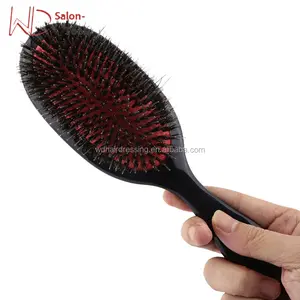 Setole di cinghiale e Nylon Capelli Pettine Mini ABS Maniglia Anti-statica ovale Capelli Massaggio Del Cuoio Capelluto Pettine Spazzola Per Capelli Spazzola di Capelli del Salone Styling strumento